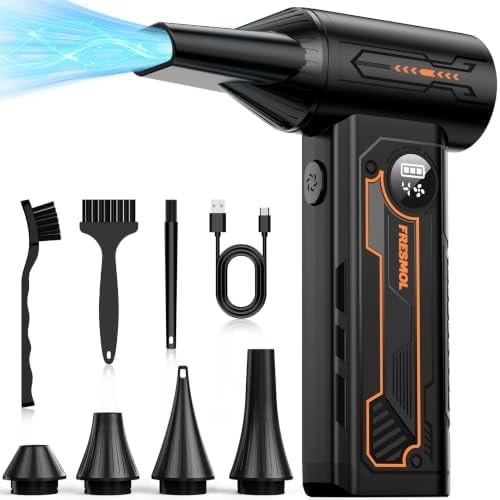 FRESMOL Compressed Air Duster, 130000RPM Cordless Electric Air Blower
