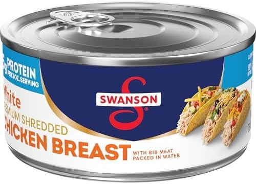 Swanson White Premium Shredded Canned Chicken in Water, 9.75 Oz