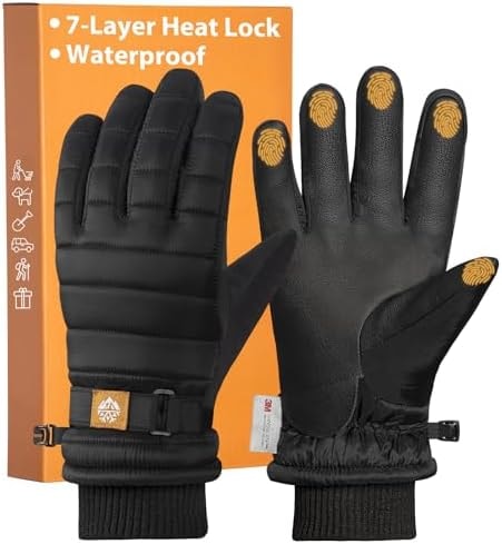 RIGWARL Waterproof Winter Gloves for Women Men with 3M Thinsulate