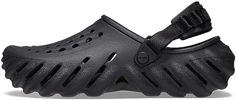 Crocs Unisex-Adult Echo Clog, Black, 15 Women/13 Men