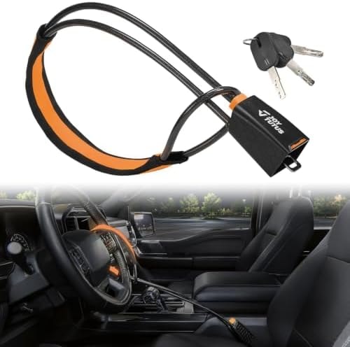 JOYTUTUS Anti-Theft Steering Wheel Seat Belt Lock 39.37 Inch