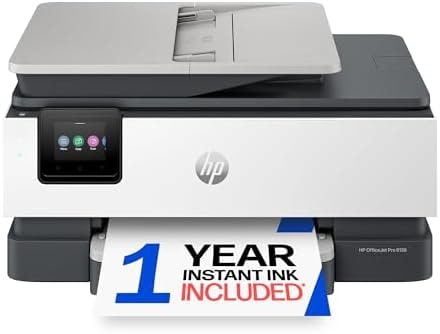 HP OfficeJet Pro 8139 Wireless All-in-One Color Inkjet Printer, Print, Scan, Copy, Fax, ADF, Duplex Printing Best-for-Home-Office, 1 Year Trial of Instant Ink Included, AI-Capable (C2VK3A)