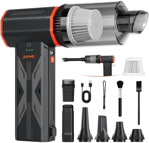 Compressed air Duster & Small Vacuum,150000RPM 3in1 Computer Vacuum Cleaner