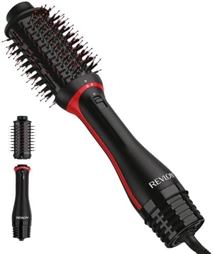 REVLON One-Step Volumizer Plus Hair Dryer and Styler | More Volume, Less Damage, and More Styling Control for Easy and Fast Salon-Style Blowouts, Plus Travel Friendly (Black)