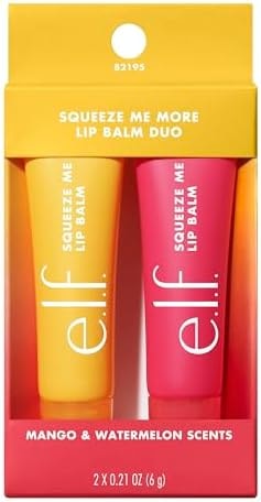 e.l.f. Squeeze Me More Lip Balm Duo, Mango, Watermelon