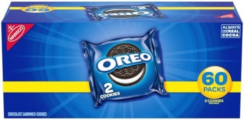 OREO Chocolate Sandwich Cookies, 60 Snack Packs (2 Cookies Per Pack)