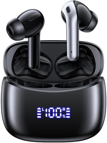 OKEEFE Active Noise Cancelling Earbuds with AI Translation Real Time Translator Earbuds in 165 Languages Wireless Bluetooth Headphones with 70H Battery Life Clear Sound Comfortable Fit, Black