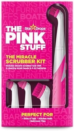 The Pink Stuff Miracle Scrubber Kit, Electric Cleaning Tool Set