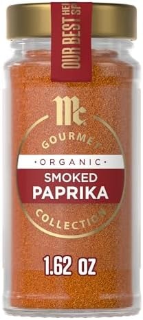 McCormick Gourmet Collection Smoked Paprika, Organic, Non GMO, Our Best Herbs & Spices, Sweet & Smoky Flavor, Vibrant Color, Elevate Chili, Smoked Brisket, Roasts & Chicken, 1.62 oz