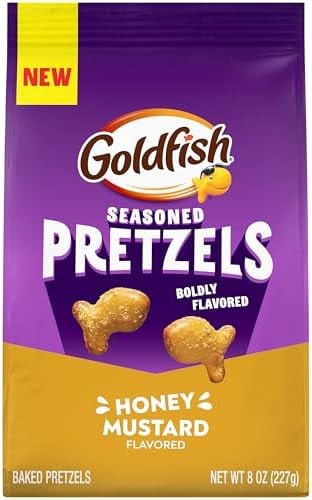 Goldfish Honey Mustard Seasoned Pretzels, 8 Ounce Bag