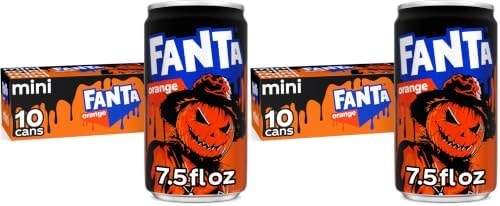 Fanta Orange Soda Fruit Flavored Soft Drink, 7.5 fl oz, 20 Pack