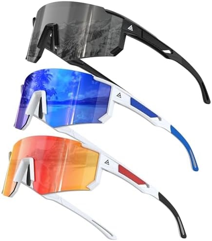 KALIYADI Polarized-Sunglasses-Men Sports Mens-Sunglasses Women: Sun Glasses with UV400 for Running Cycling Golf Fishing