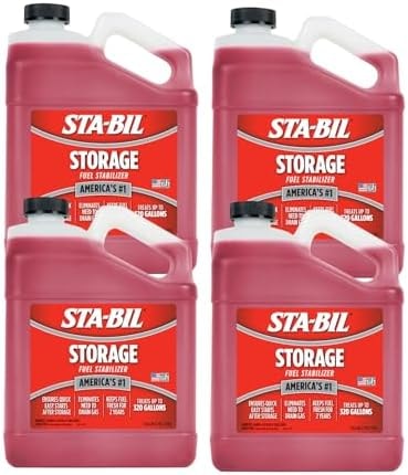 STA-BIL Storage Fuel Stabilizer, 1 Gallon, 4-Pack