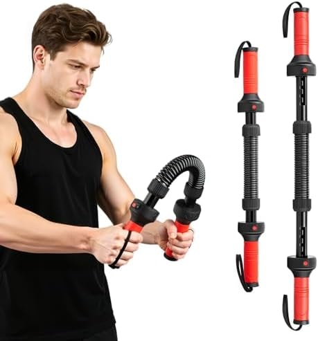 Lunegaldo Twister Arm Trainer, 44-88 LB Power Twister Bar for Chest Workout