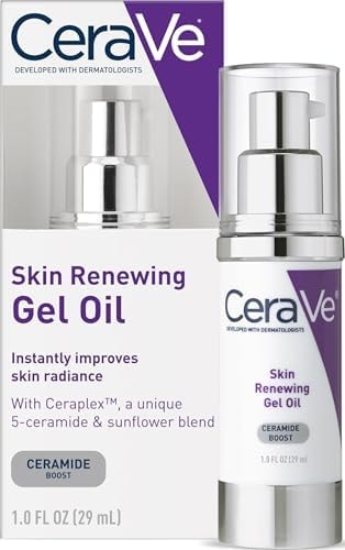 CeraVe Skin Renewing Gel Oil, Hydrating Hyaluronic Acid Serum for Face, 1oz