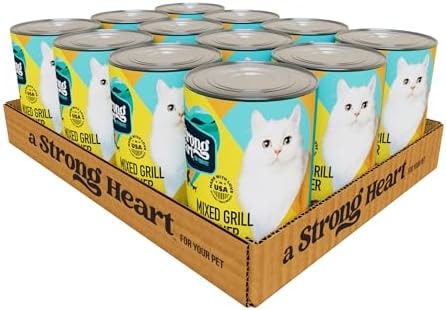 A Strong Heart Adult Cat Pate, Mixed Grill Dinner, 13.2oz Cans, 12pk