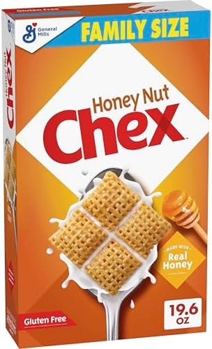 Honey Nut Chex Cereal, Gluten Free,Family Size, 19.6 oz