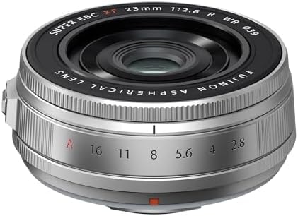 FUJIFILM FUJINON XF23mmF2.8 R WR Lens, Silver