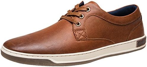 JOUSEN Men's Business Casual Shoes Dress Sneakers Brown 10.5 Q06