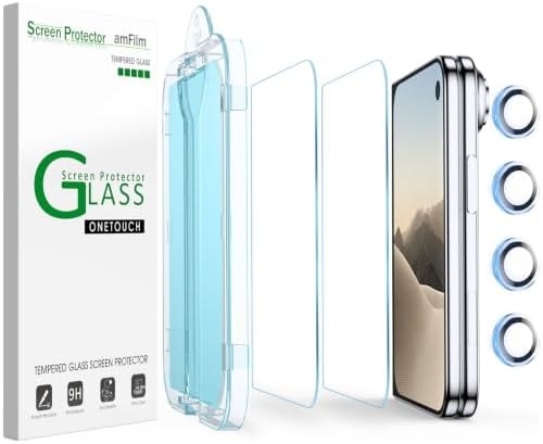 amFilm OneTouch for iPhone Duo Screen Protector Tempered Glass