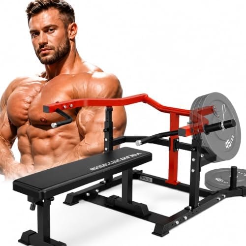 YOLEO 2-in-1 Chest Press Machine, Independent Arms, 1100LBS Stability