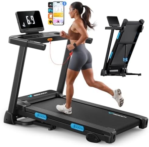 MERACH Treadmill for Home with Incline, 300LBS Capacity Foldable Treadmill