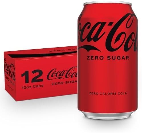 Coca-Cola Zero Sugar Soda Soft Drink Fridge Pack Cans, 12 fl oz, 12 Pack