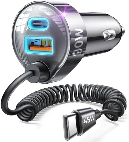 LISEN 90W for iPhone 17 16 15 Pro Max Car Charger USB C Fast Charge