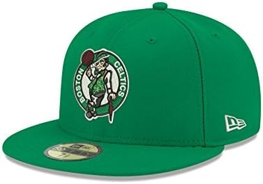 New Era NBA Boston Celtics Men's Official 59FIFTY Fitted Cap, 7, Kelly