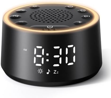 Dreamegg D1 Nova Sound Machine Alarm Clock for Sleep, White Noise