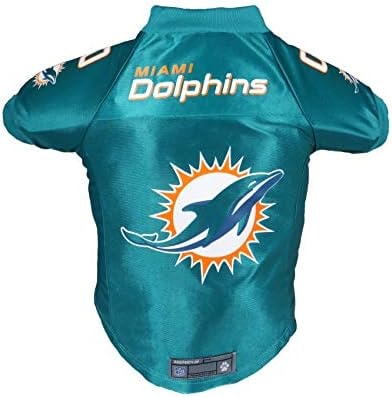 Littlearth NFL Miami Dolphins Premium Pet Jersey, Team Color, Large