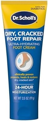 Dr. Scholl's Dry, Cracked Foot Repair Ultra-Hydrating Foot Cream Moisturizer, 3.5 oz, Skin Care Foot Lotion with 25% Urea for Dry Cracked Feet, Heals and Moisturizes for Healthy Feet