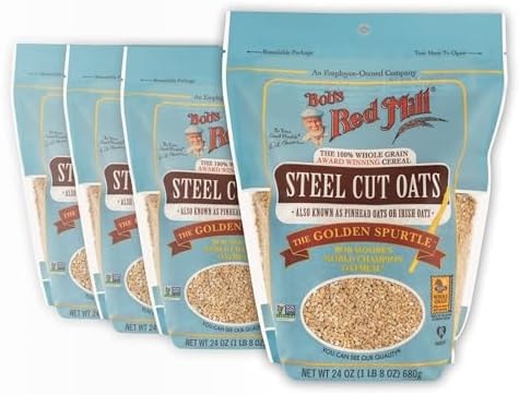 Bob's Red Mill Steel Cut Oats, 24oz (4 Pack)