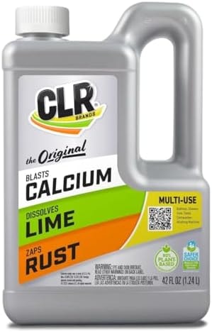 CLR Brands Lime & Rust Remover, Blasts Calcium, Dissolves Lime, Zaps Stubborn Rust Stains and Hard Water, 42 oz Jug