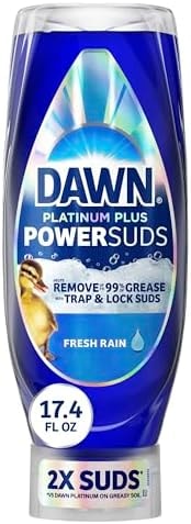Dawn Platinum Plus PowerSuds Liquid Dish Soap, 17.4 oz. EZ-Squeeze Bottle