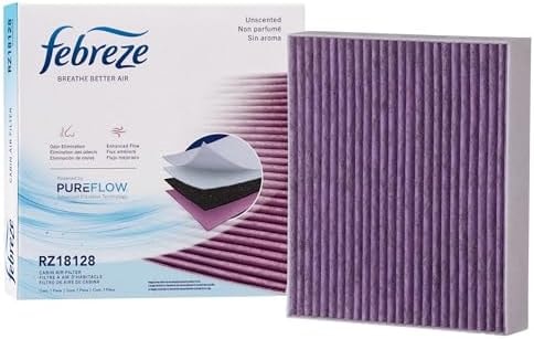 Febreze Odor Control Cabin Air Filter by PUREFLOW RZ18128 Fits 2022-2026 Hyundai Tucson 1.6L, 2.5L, Santa Cruz 2.5L, Kia EV6, Elantra N 2.0L