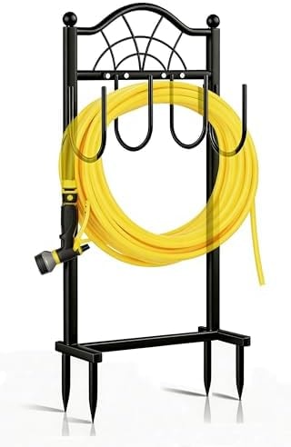 Shomextol Hose Holder,100ft Capacity Garden Hose holder,Fence Style