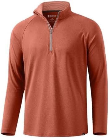 G Gradual Men's Golf Quarter Zip Pullover Long Sleeve Shirts