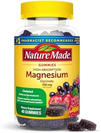 Nature Made High Absorption Magnesium Glycinate Gummies, 40 Count