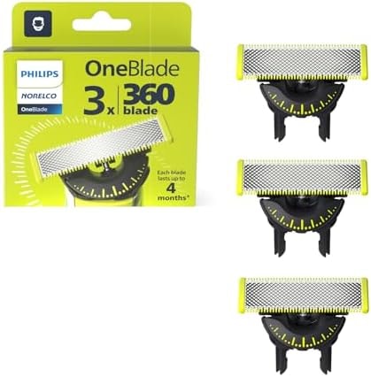Philips Norelco OneBlade 360 Replacement Blades, 3 Pack