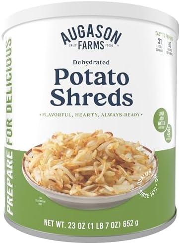 Augason Farms Dehydrated Potato Shreds Can