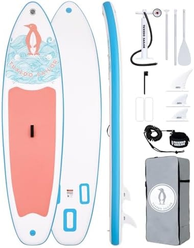 Tuxedo Sailor(10'6'') Inflatable Paddle Board with SUP Accessories