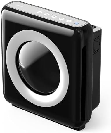 COWAY Air Purifier for Home Up to 1,748ft², HEPA Filter for Smoke, Allergies, Pet Dander, Odor, Air Quality Monitor, Auto&Eco Mode, Timer, Filter Indicator, 3yr Warranty, Mighty AP-1512HH, Black