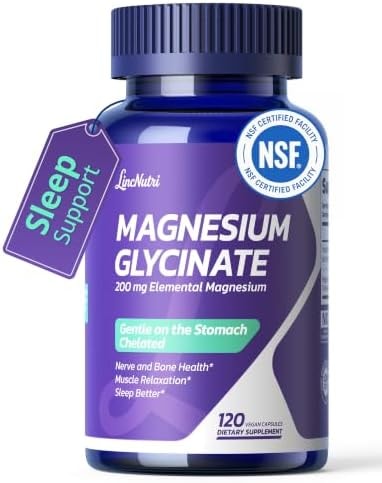 LincNutri Chelated Magnesium Glycinate with B6 - Sleep & Muscle Support