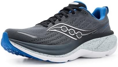 Saucony Men's Hurricane 25 Sneaker, Shadow/Black, 8