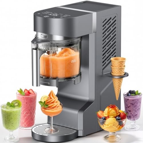 Ranvaira Slushie Machine for Home, Ice Cream Maker, 30OZ, Light Gray