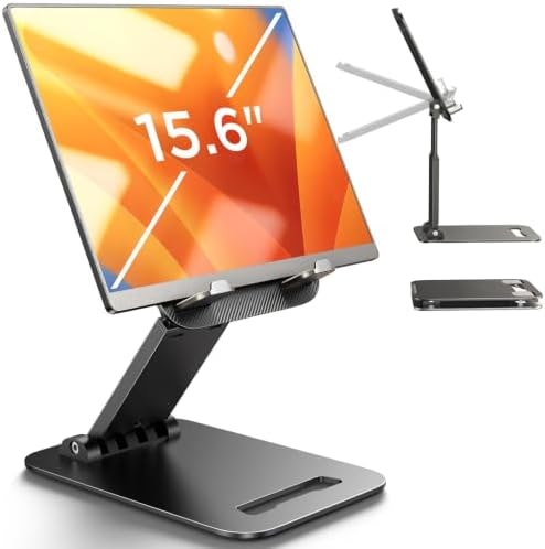 LISEN iPad Stand Tablet Holder for Desk, iPad Holder Accessories Foldable