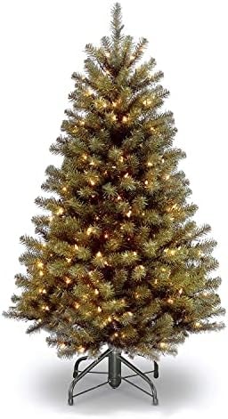 National Tree Company 4.5ft Pre-Lit North Valley Spruce Christmas Tree