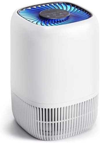 VOOPNU Air Purifiers for Home, High Efficiency Filter Up to 1076 Ft², White