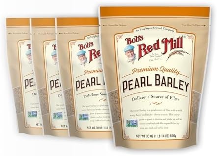 Bob's Red Mill Pearl Barley, 30oz (Pack of 4) - Non GMO, Vegan, Kosher